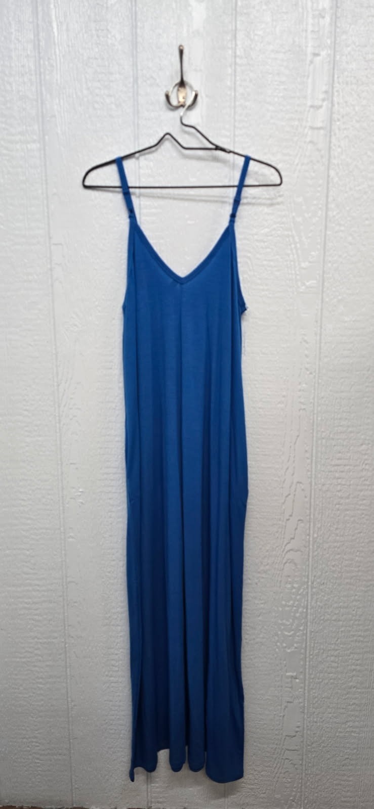 New Medium Zenana Outfitters Blue Spaghetti-Strap Maxi Dress