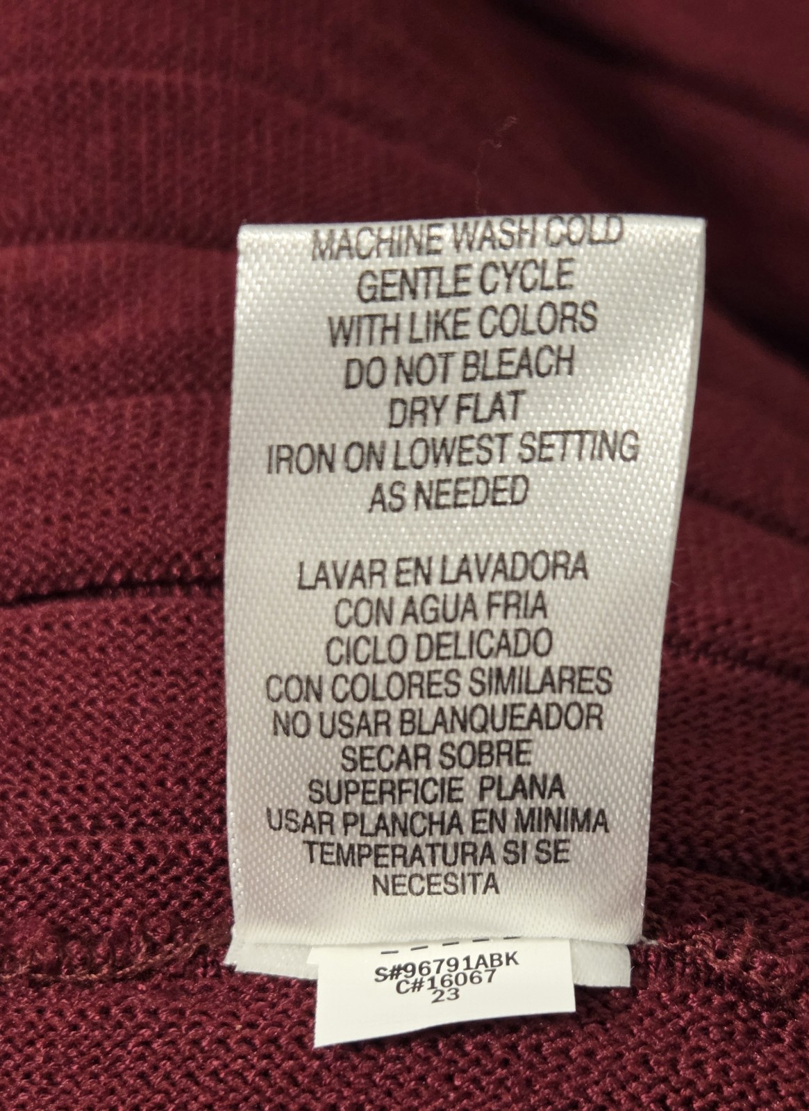 Sandra Darren Sweater Dress – Burgundy Mock Neck A-Line Midi Pleated Skirt – M