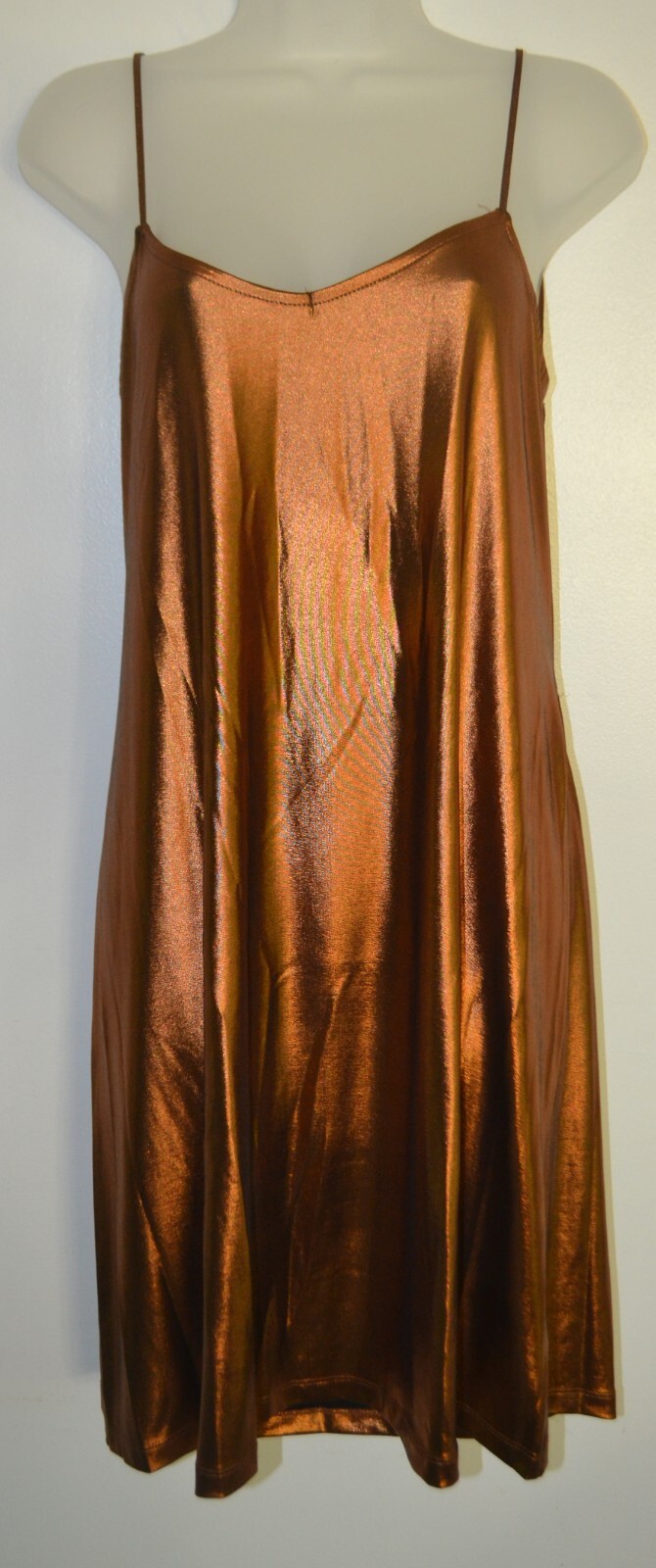 Motel, Tiffany Dress, Bronze, Plunge Back, Mini, Size XL