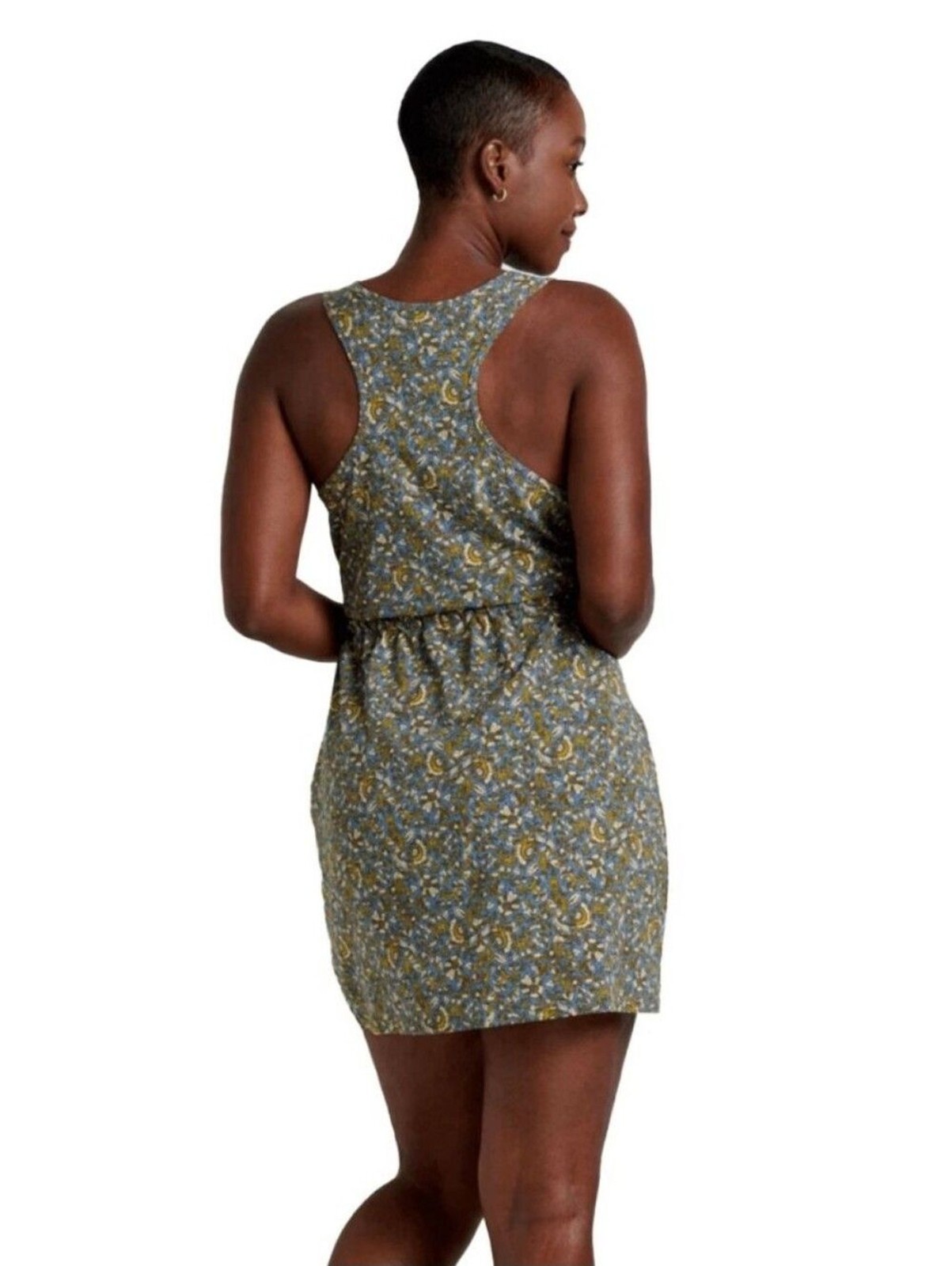 Toad&Co Sunkissed Livvy Tank Dress Lightweight Floral Athleisure Sporty