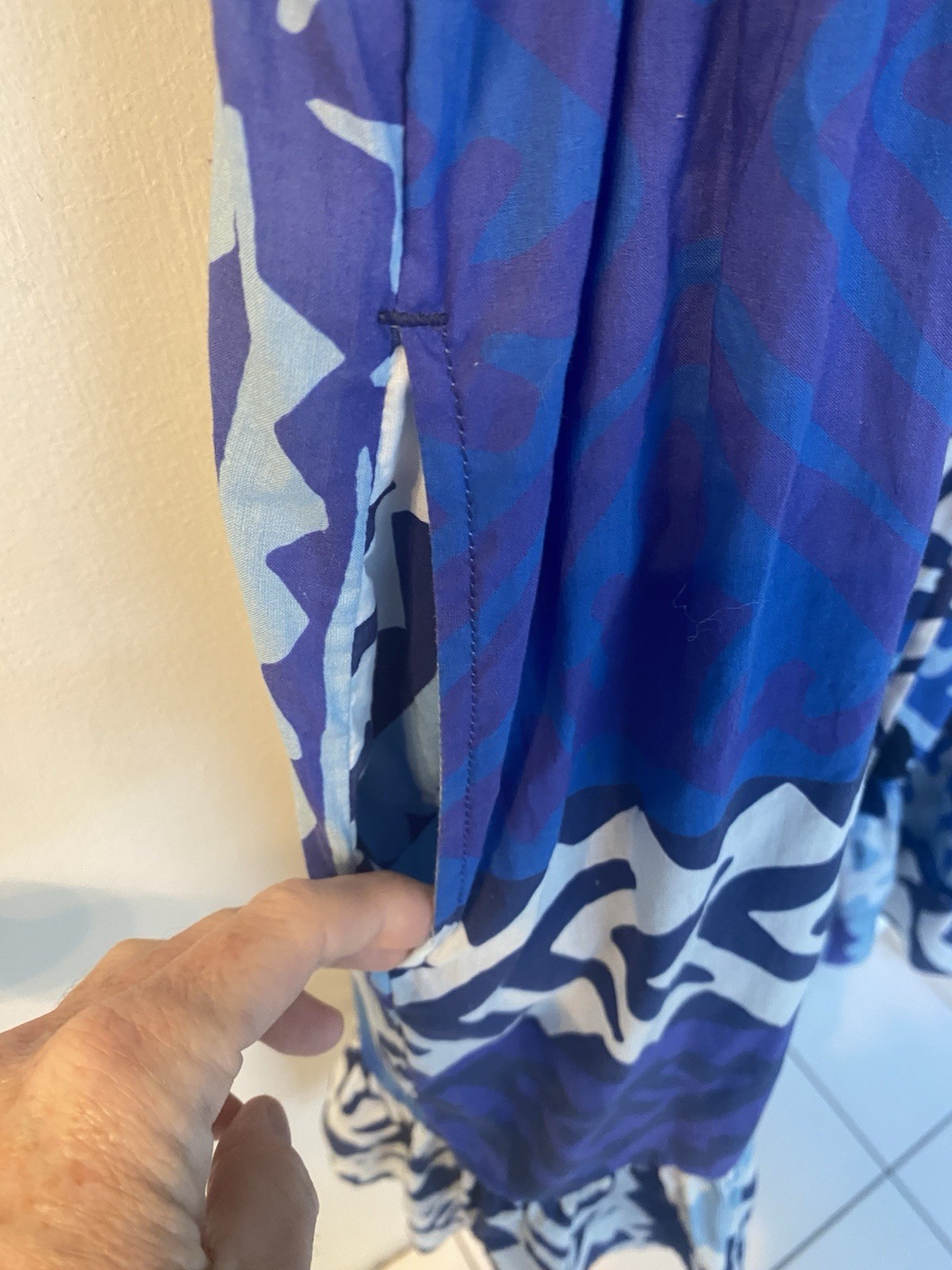 Figue Denissa Ruffle Tassel Drawstring Waist Mini Dress Size L