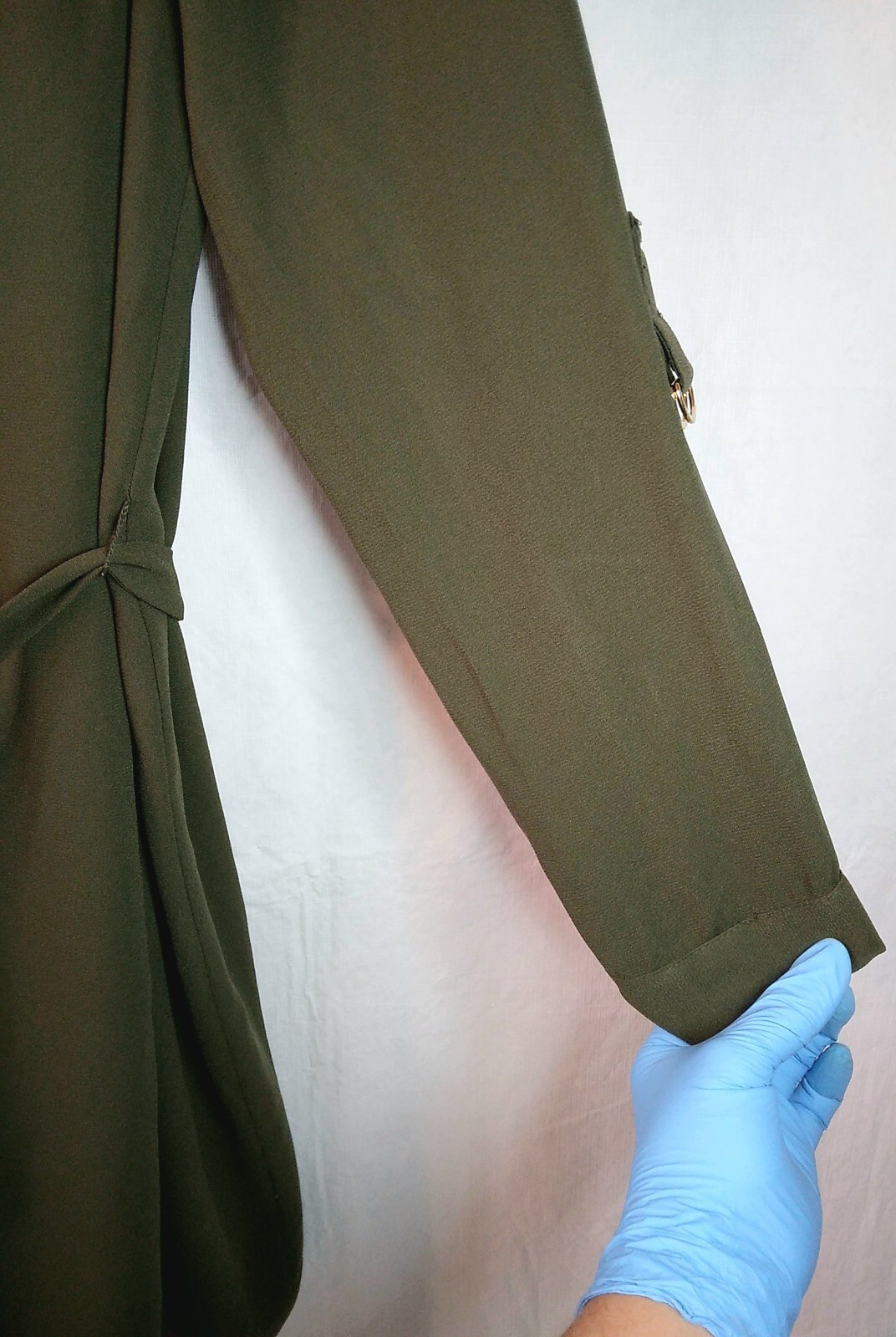 Apt. 9• Size M• Long Buckle Sleeve• Button Front• Belted• Lined• Shirt Dress•