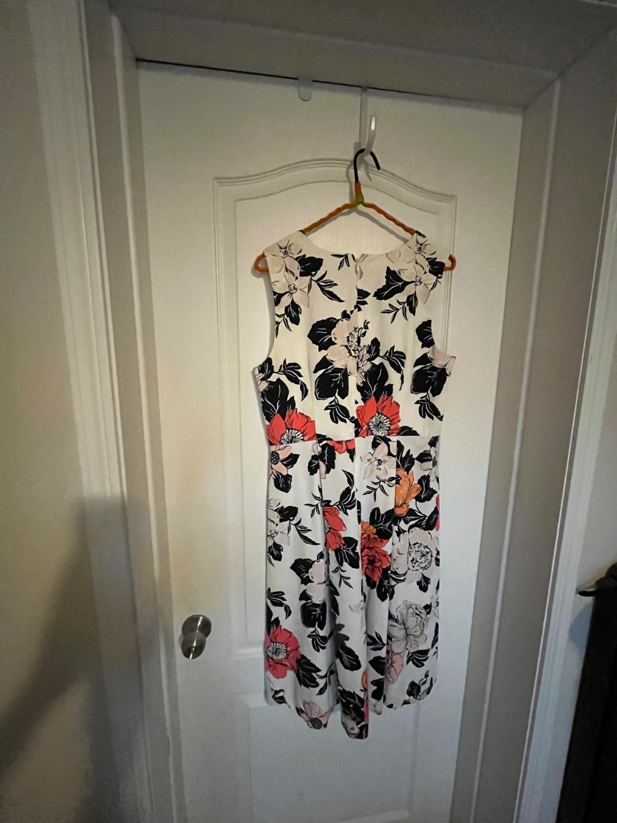 Ann Taylor, 100% Cotton A Line Floral midi dress