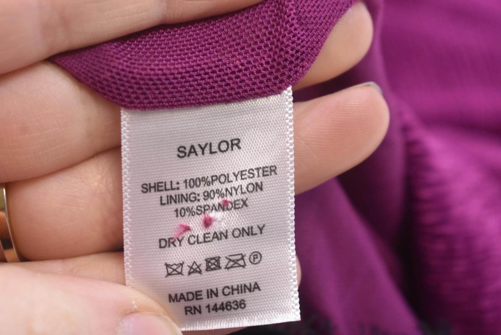 Saylor Dress Womens Medium Purple Turtleneck Keyhole Ruched Bodycon Short Party