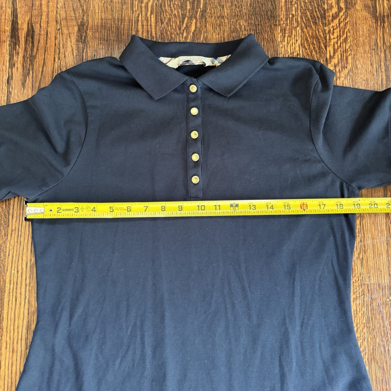Barbour Women’s 8 Celeste Midi Polo Dress Navy Stretch Cotton Fit & Flare NWT