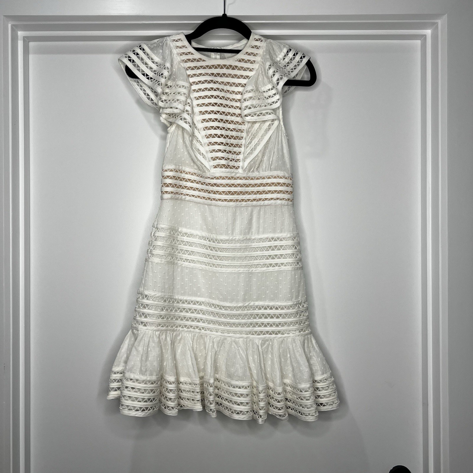 Zimmermann Dress Verity Panelled Linear | Size 0P / AU & UK 6 / US 2 | BNWT