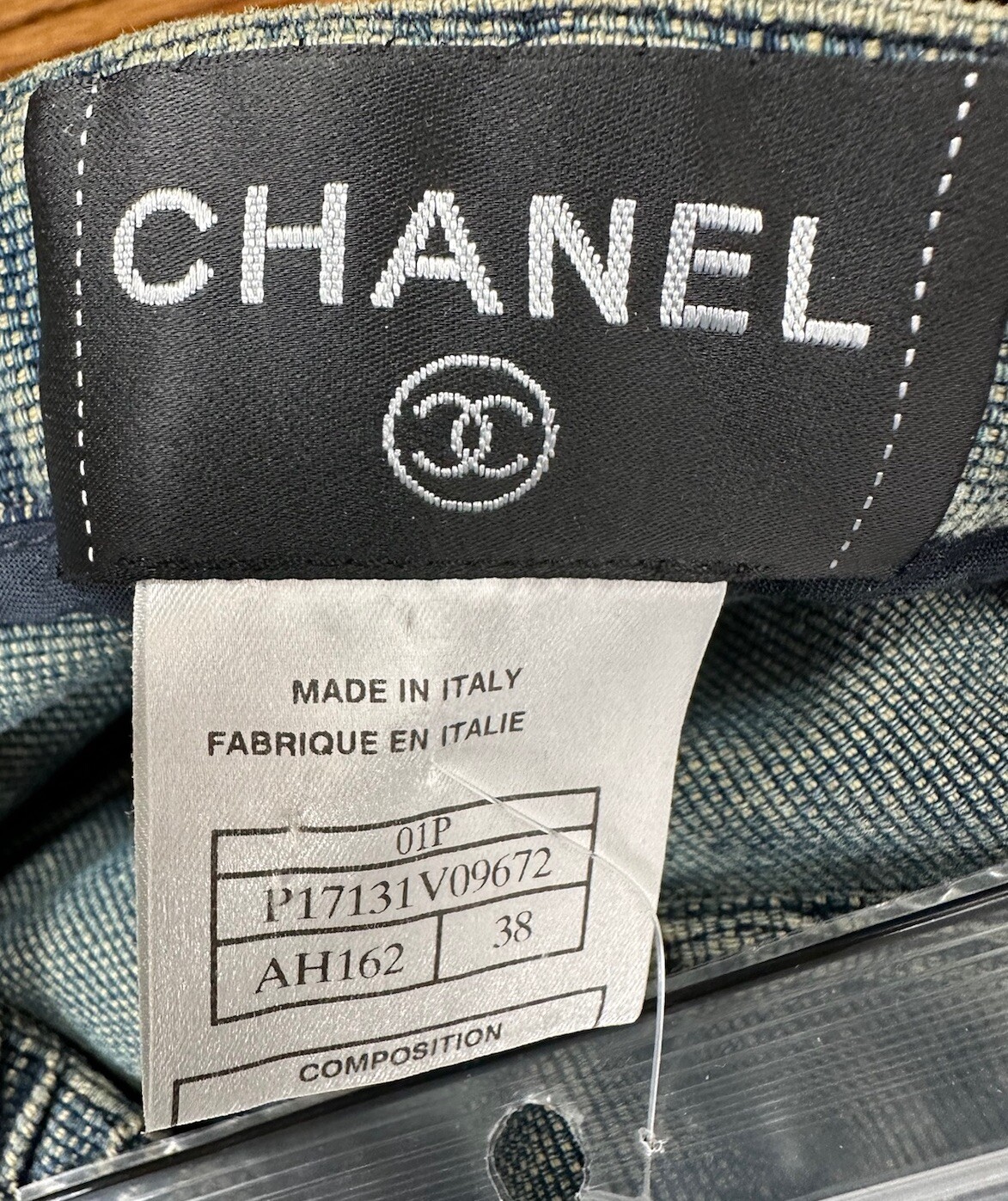 Chanel Vintage 2001 Barbie Blue Denim Midi Dress 36 38 4 6 Vtg Logo Button S M