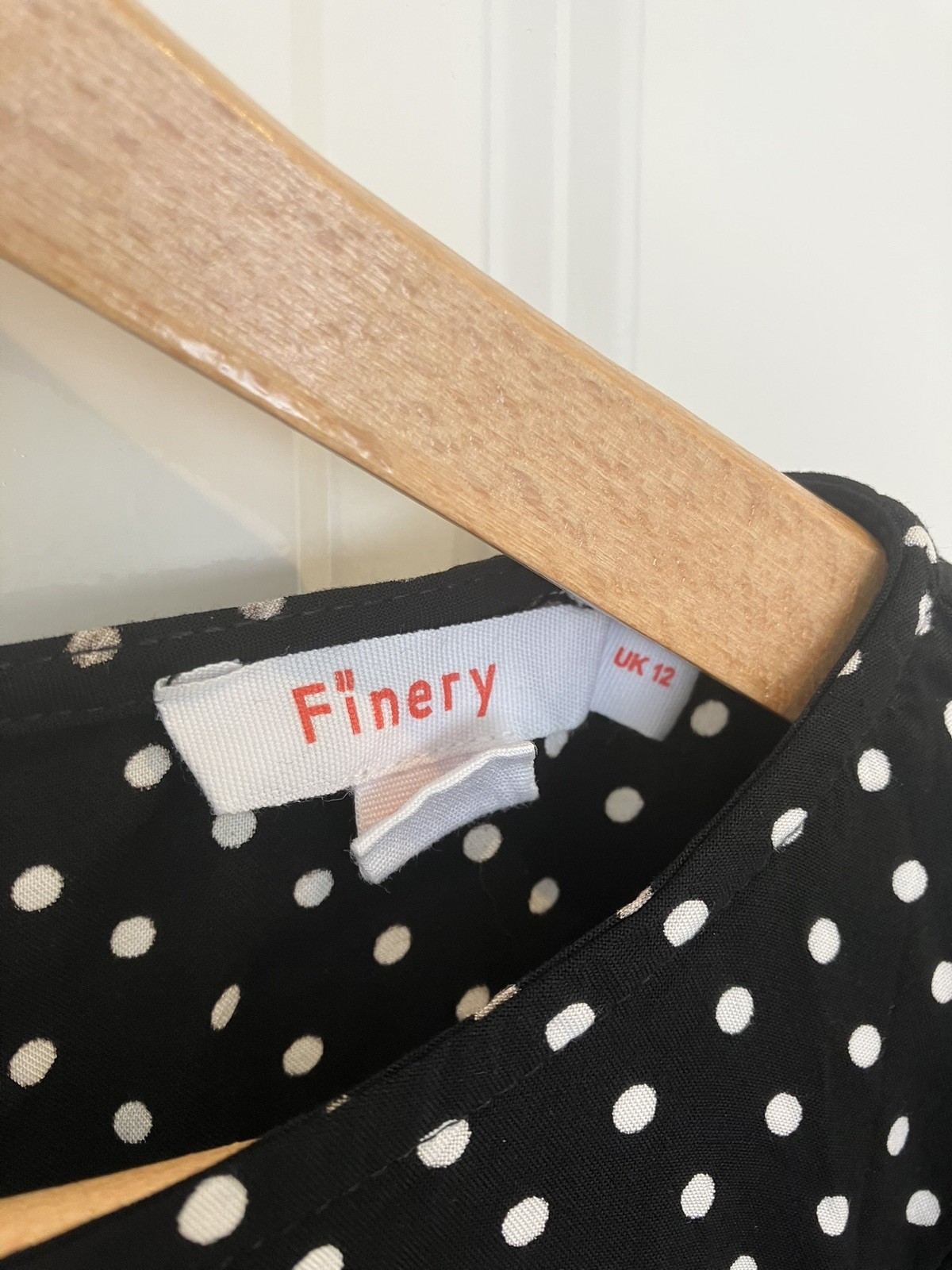 Finery, Slim Fit Size 12, Spring, Summer, Classic, Polka Dot Dress, Used, VGC.