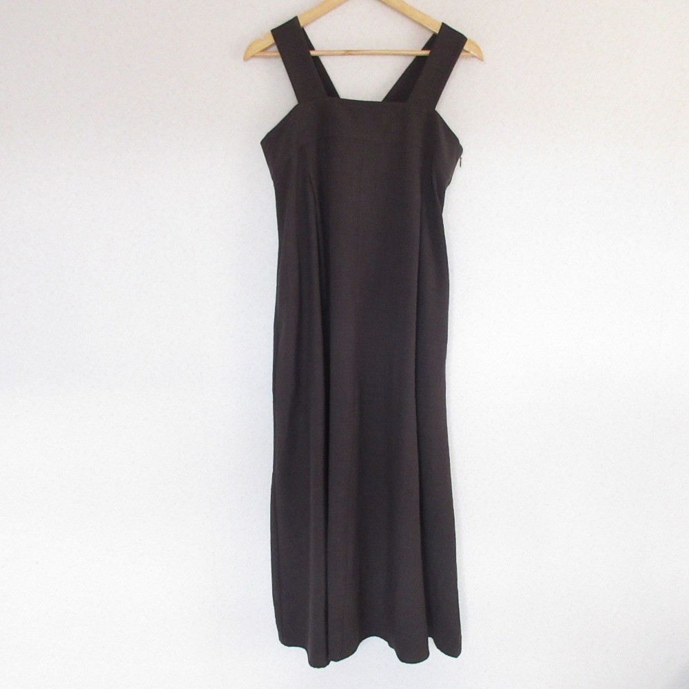 green label relaxing united arrows wide strap cami dress brown Women USED