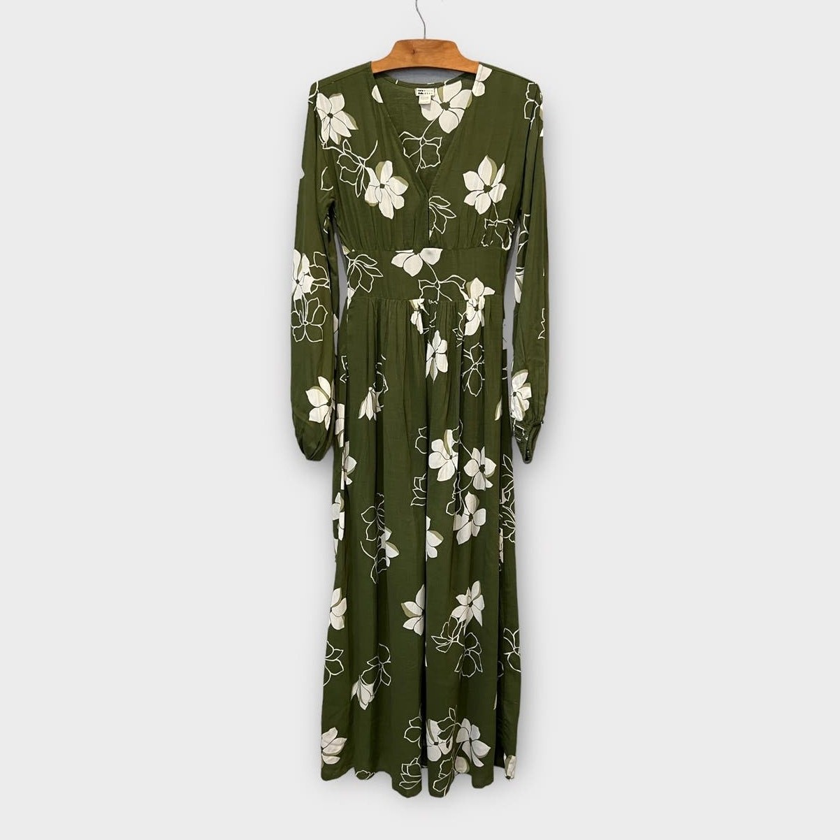 BILLABONG Night Bloom Floral Long Sleeve Maxi Dress Size XS