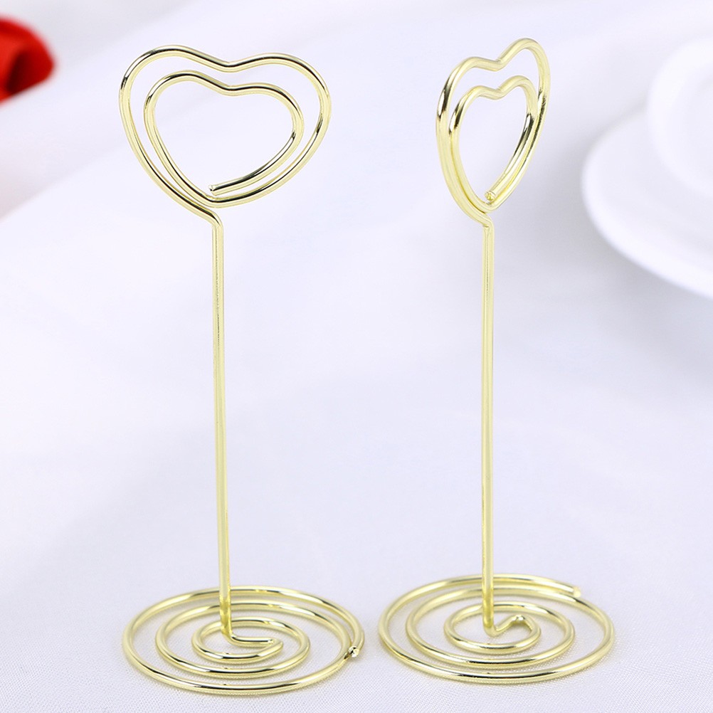 20Pcs Golden Multi-Function Message Clips Reusable Household Picture Holder