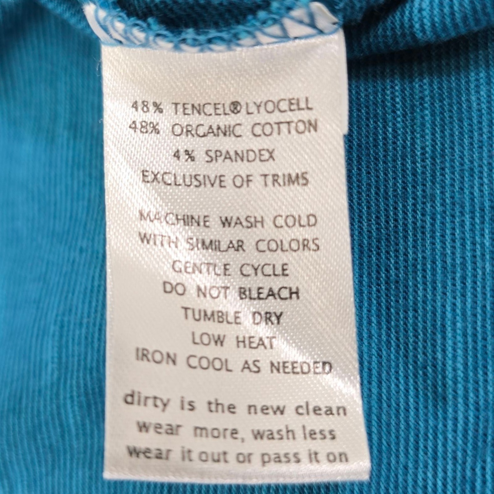Toad & Co Avalon Dress Womens Medium Teal Blue Organic Cotton Tencel T1772804