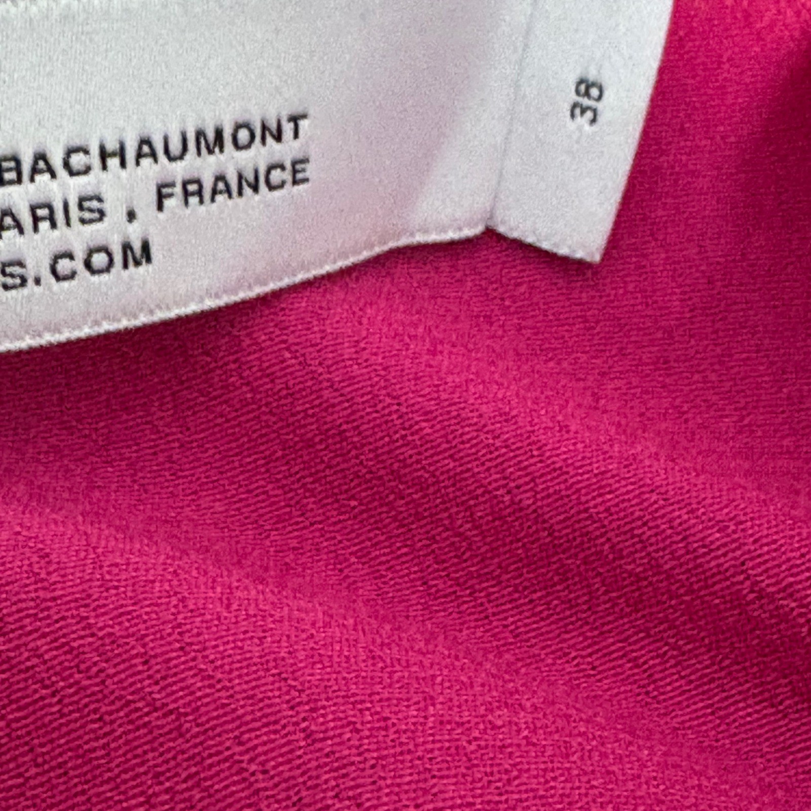 IRO Zestful Fuchsia Pink Lace Ruffle Mini Dress Size EU 38 US 6