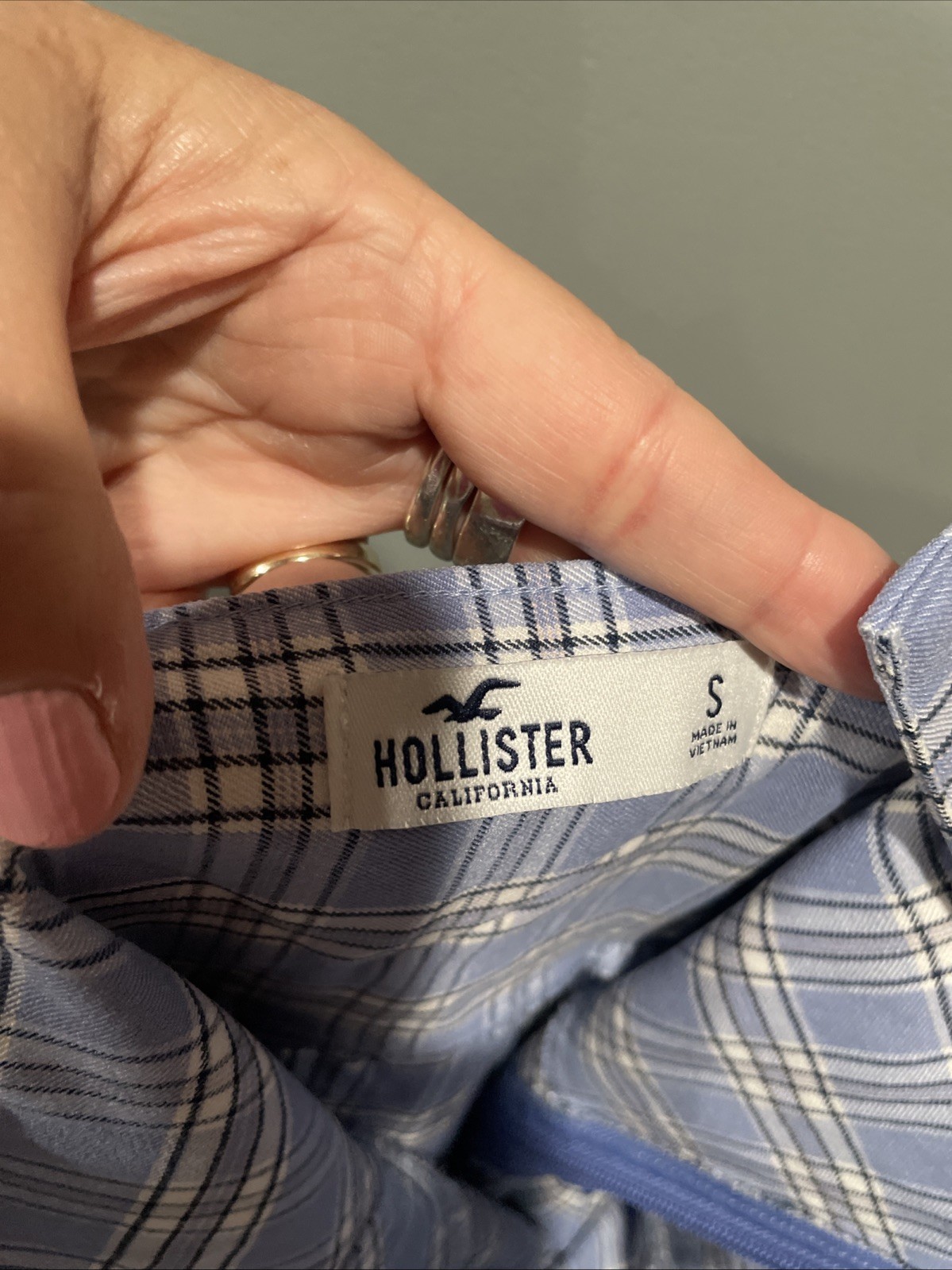 Hollister Small Stretch Dress Zip Side And Adjustable Button Straps