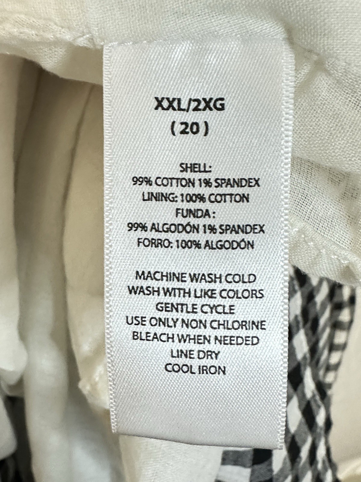 beachlunchlounge Black White Gingham Puff Sleeve Mini Dress XXL 20 Square Neck