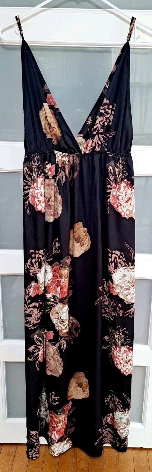 Tularosa Maxi Dress Size Medium Spaghetti Strap Side Slit Slip Dress