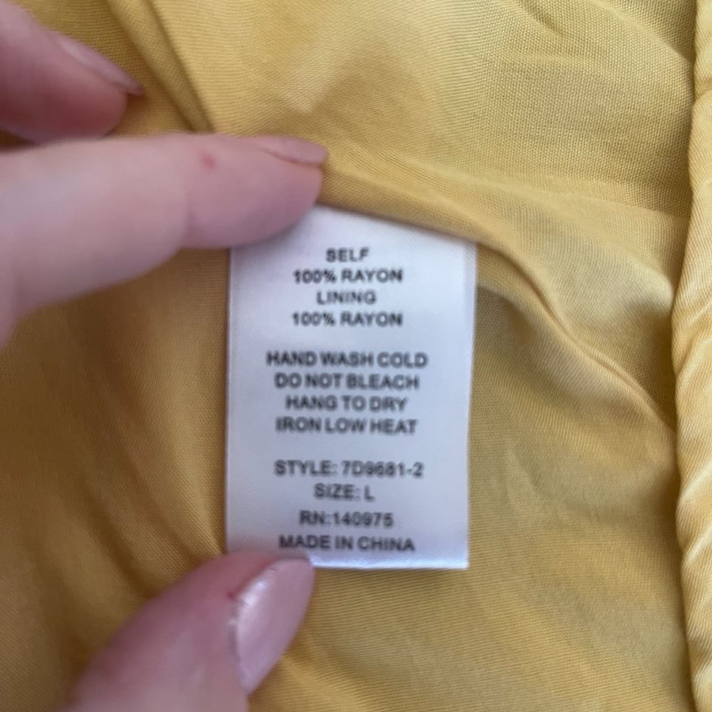 Inmod Yellow Swiss Dot Tie Strap Midi Dress Cottagecore Boho Sundress L