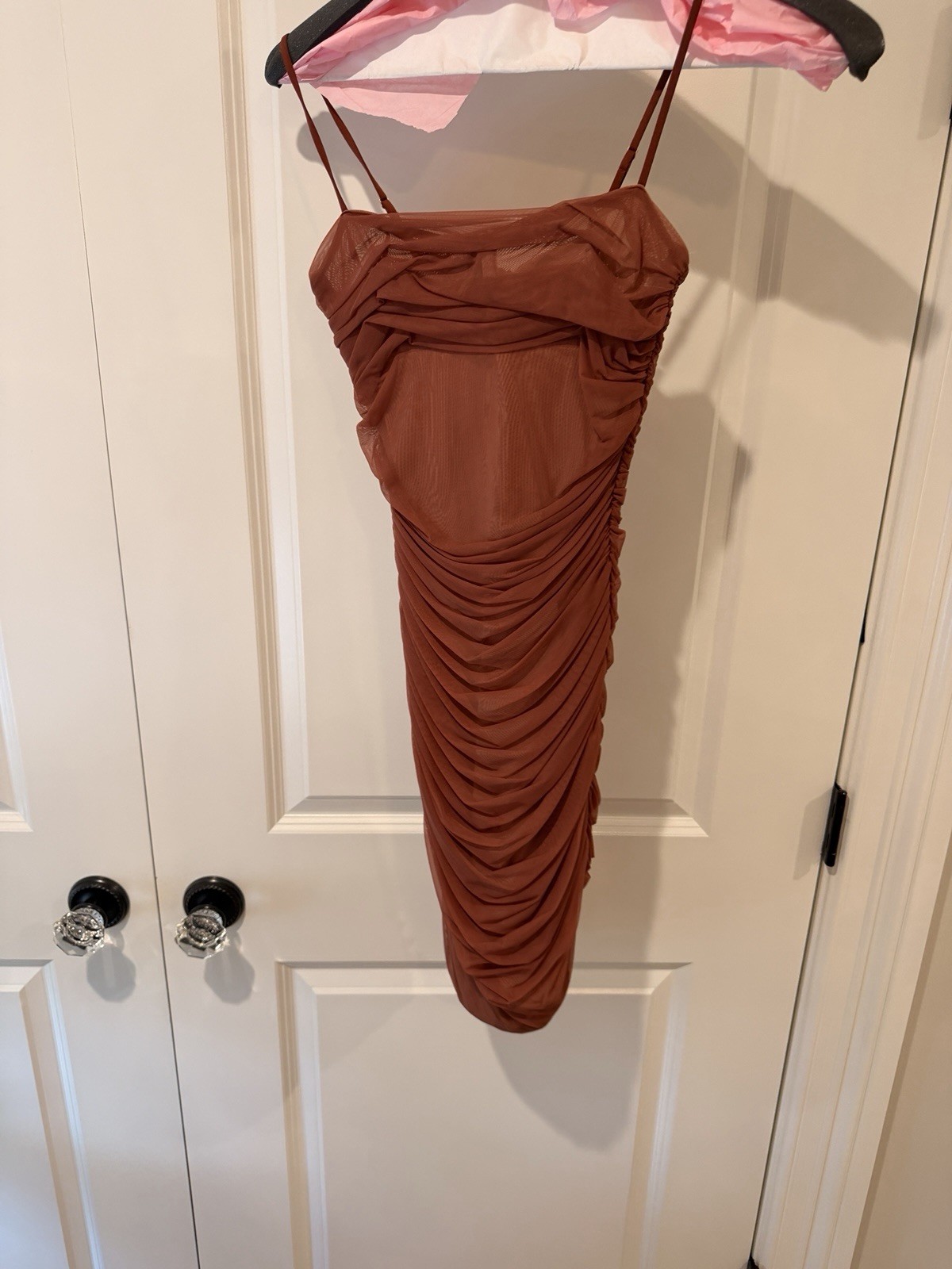 Babaton Black Shift Dress Rose Size Small