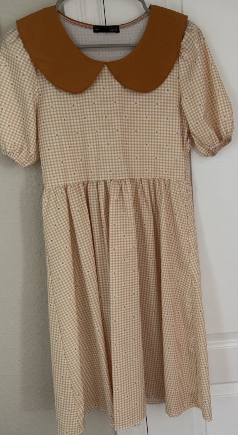 Dazy Women’s Yellow Flower Dress Size S