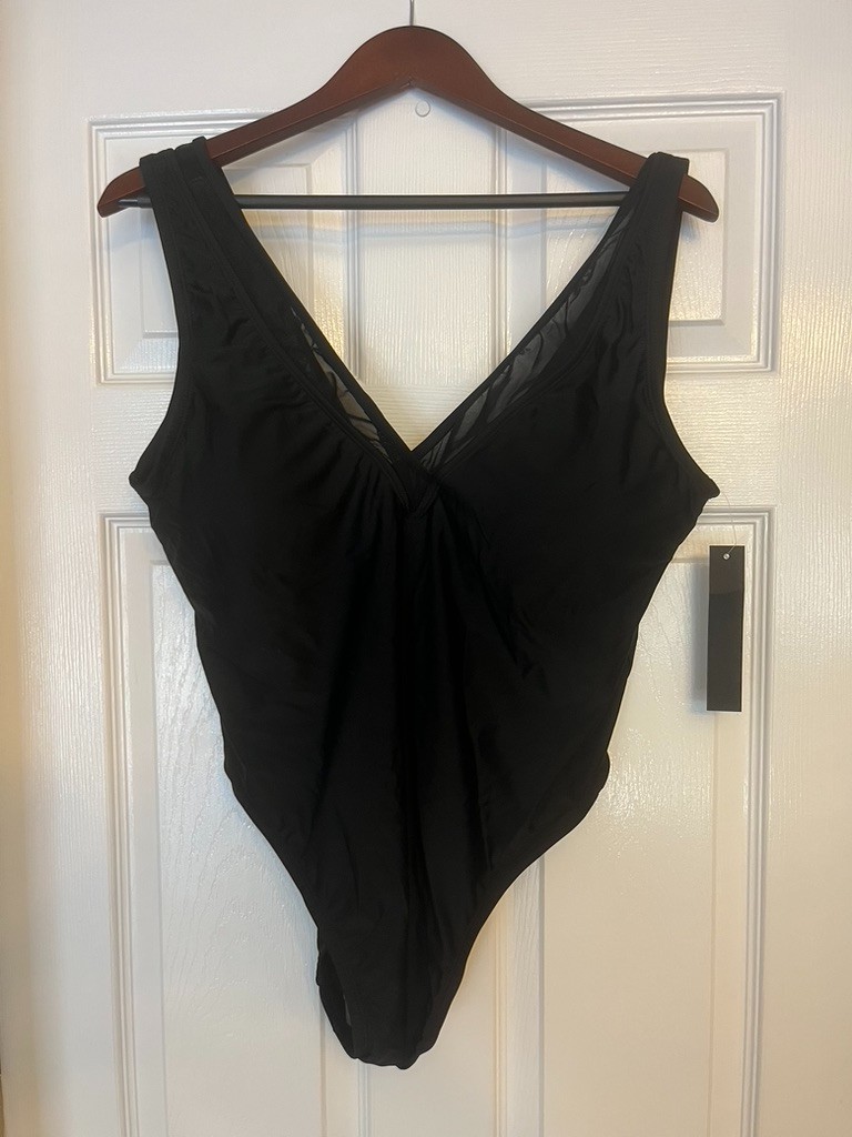 Ashley Graham Swimsuit Black Size 16 See Picture for Details