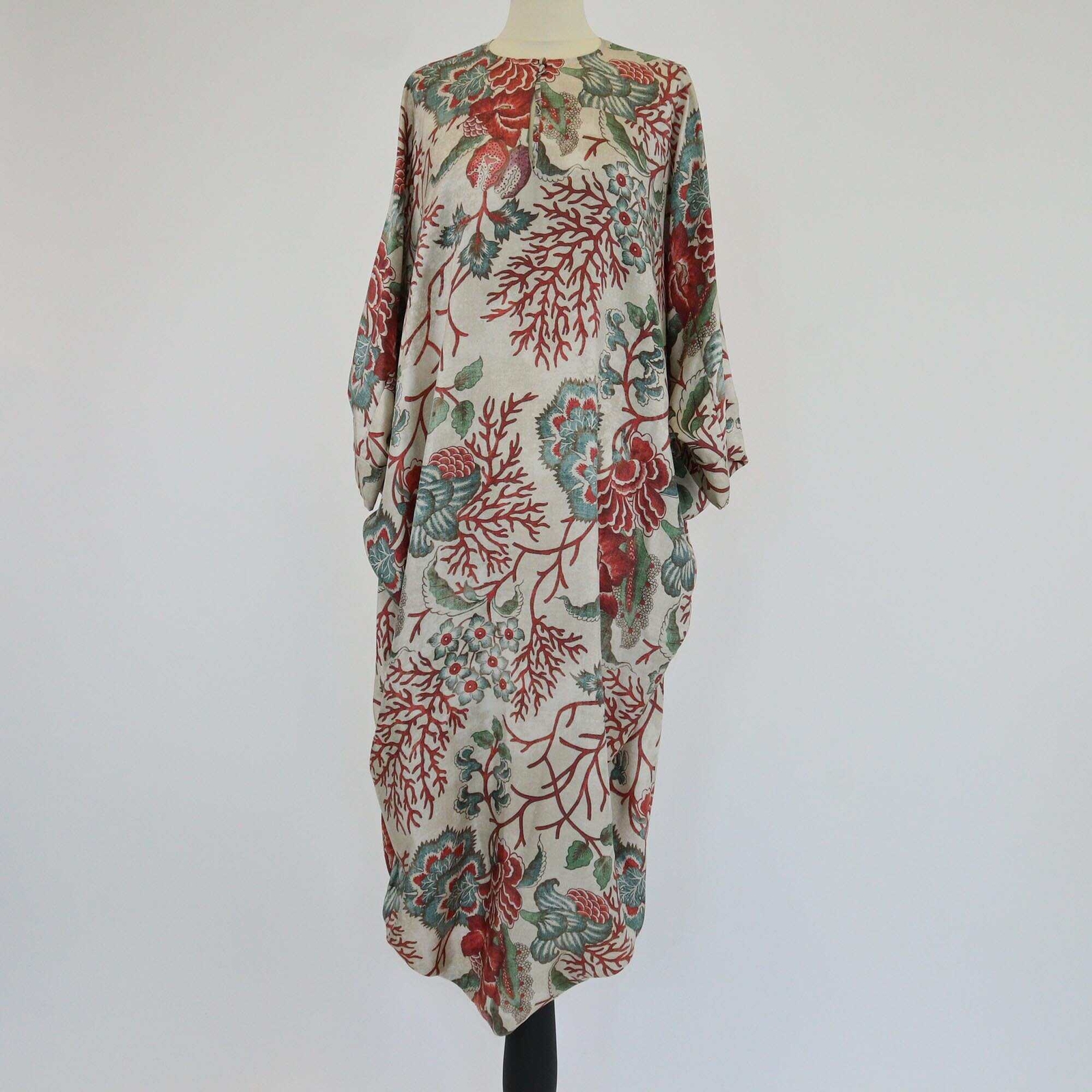 Biyan Multicolor Floral Print Poncho Dress