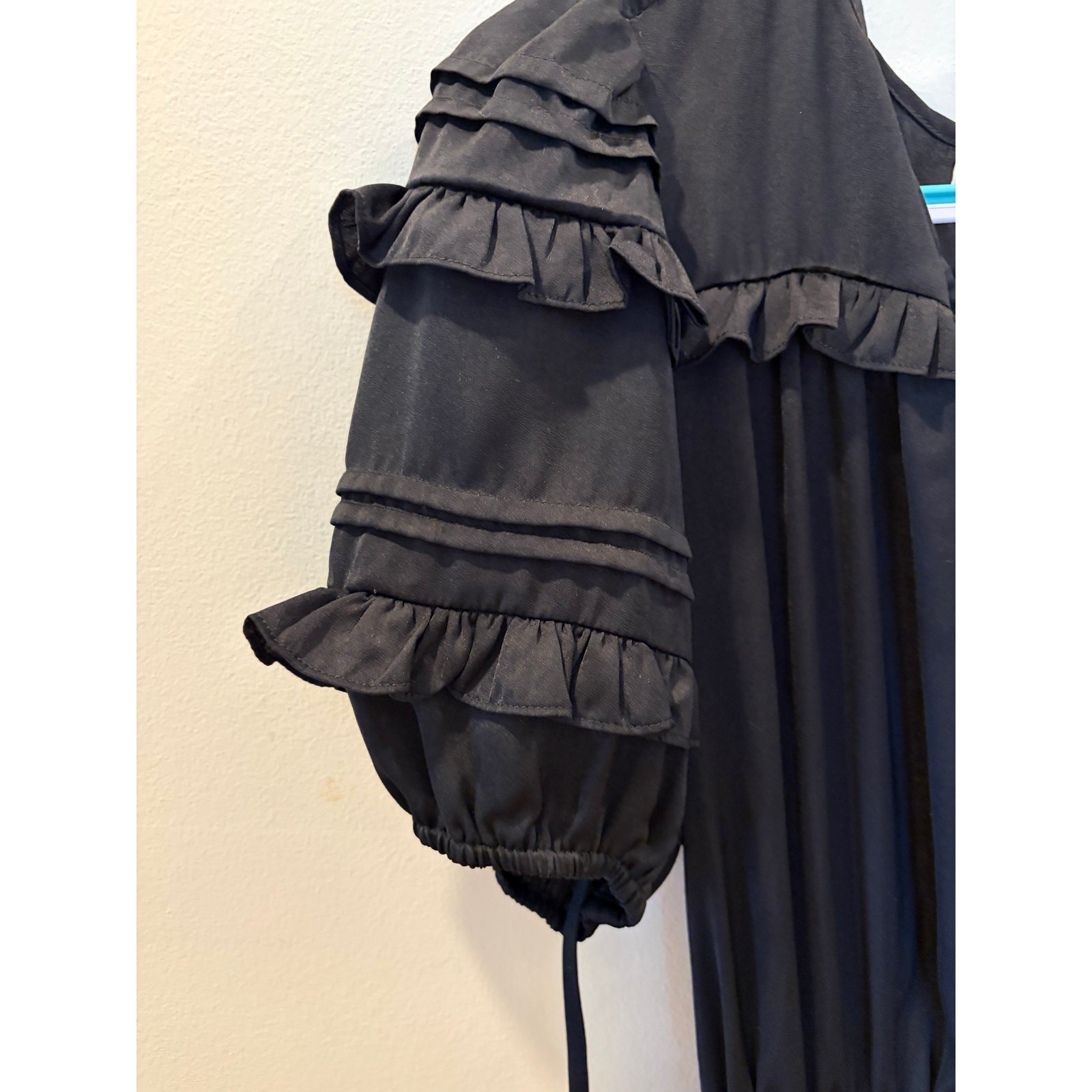 Black Ruffle Mini Dress | The Pants Store