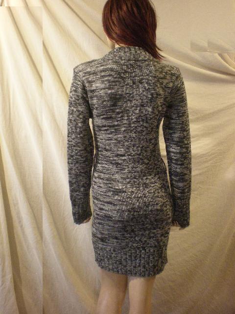 DOLLHOUSE Knit Dress Gray Black L
