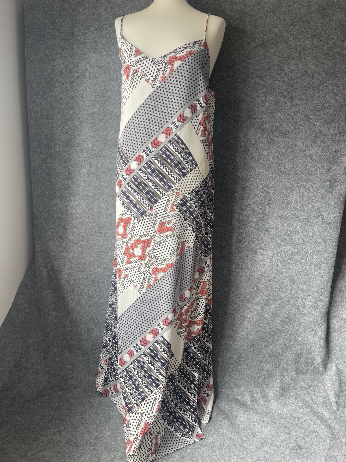 Boho Maxi Summer Long Floaty Aztec print Dress from Next size 16