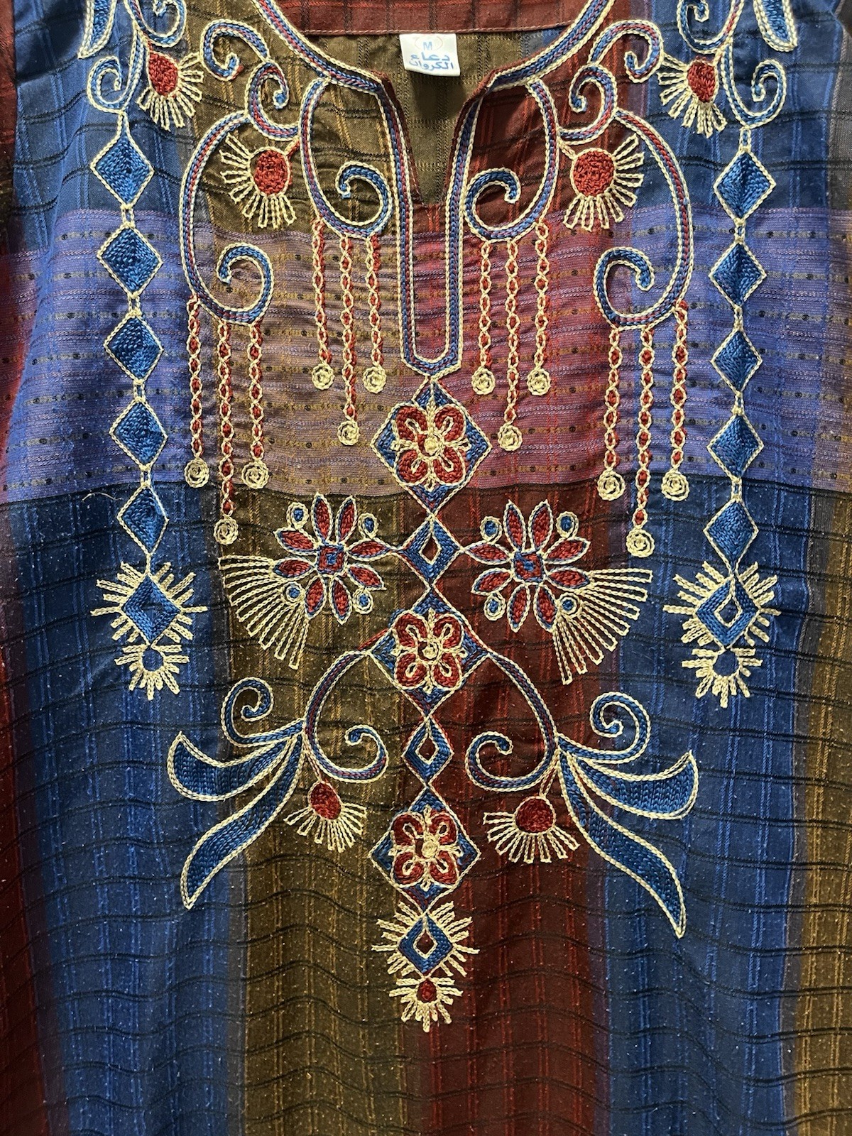 Embroidered Kaftan Woman’s Size: M Multi-Color Long Sleeve