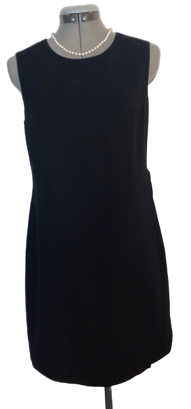 INC Petite Black Sleeveless Dress Size 8p Across Chest 17.5” Waist 32” Lined