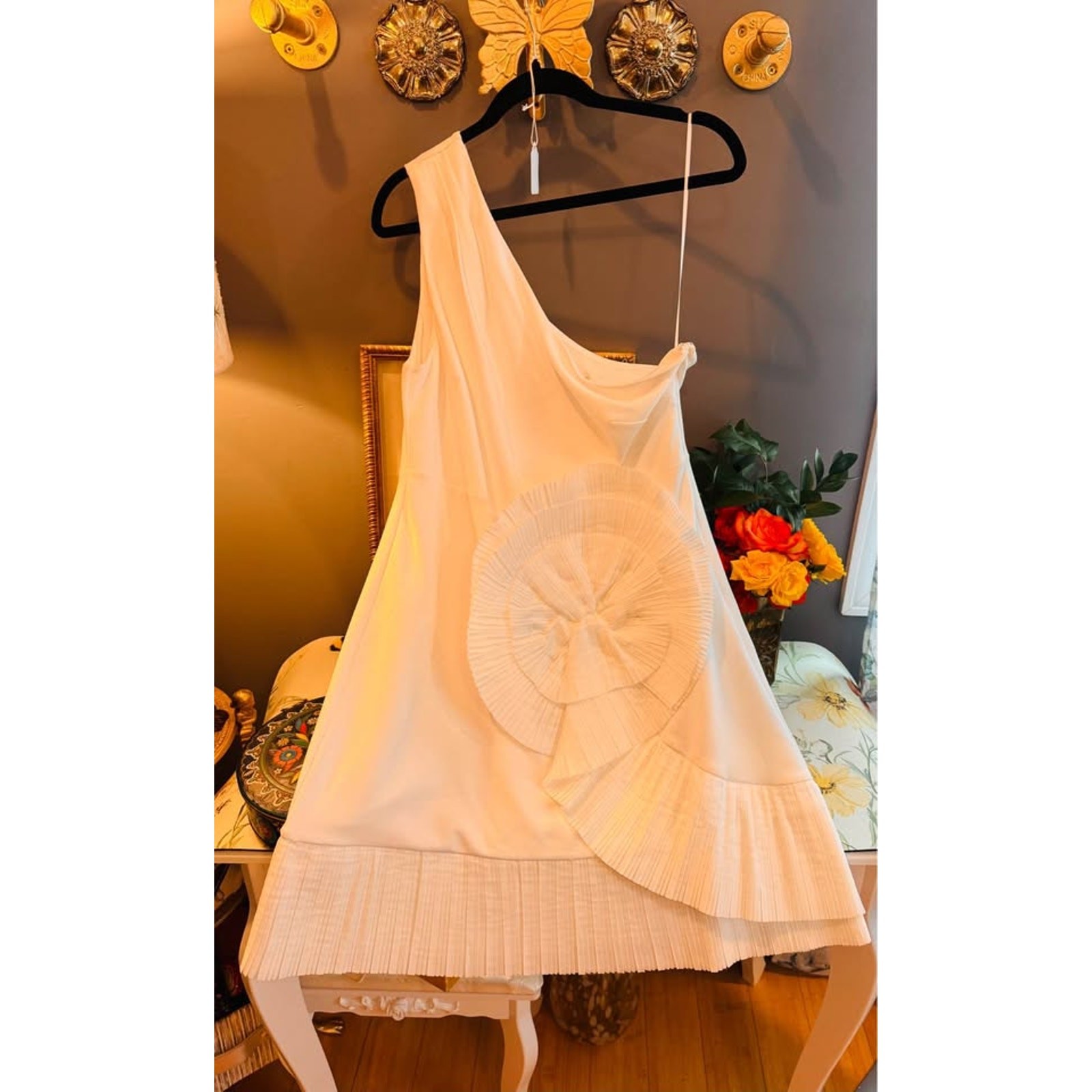 Jewel by Badgley Mischka One-Shoulder Cocktail Dress NWT Size 12