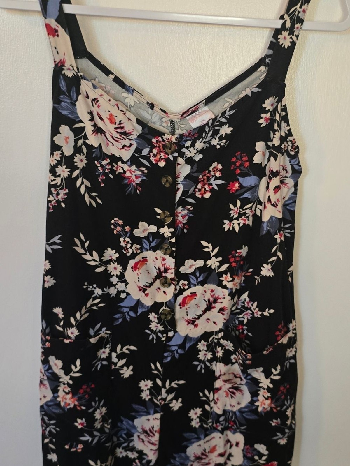 ​No Boundaries Summer Bundle Floral Mini Dress & Romper Set Women’s 2-Pc Lot Lg
