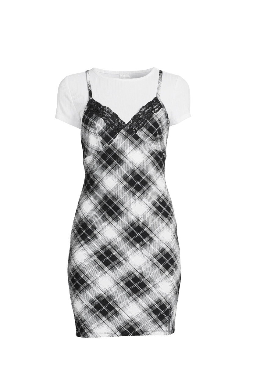 No Boundaries Juniors Twofer Dress – Black – Multiple Sizes – Brand New