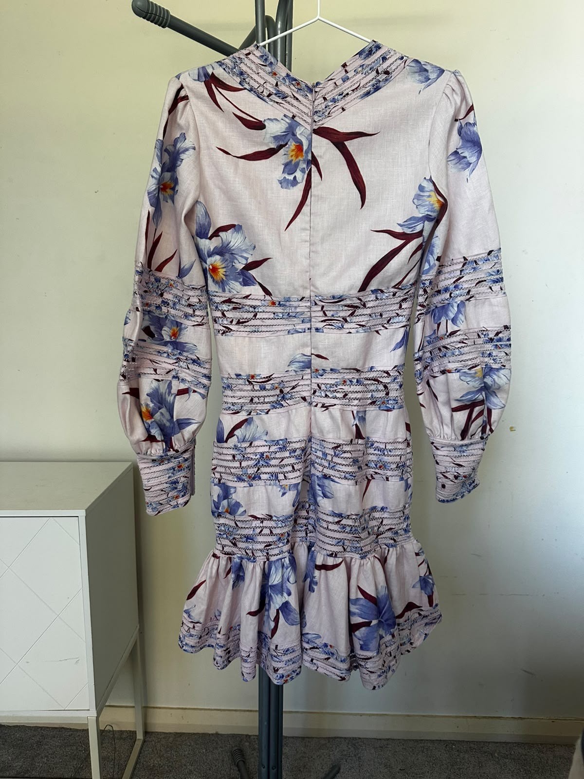 Zimmermann Corsage Linen Mini Dress Sz 0 Runaway