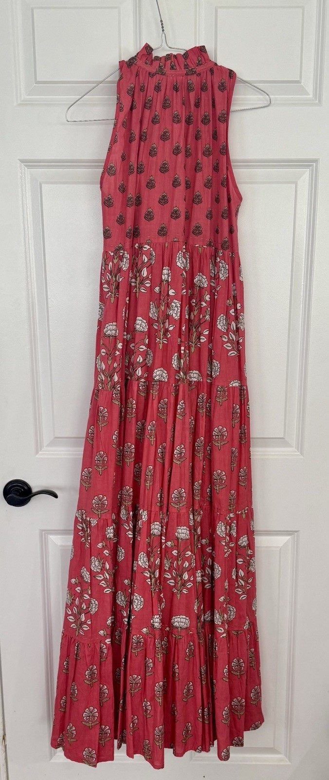 ANTHROPOLOGIE RO’S GARDEN SOFIA TRAPEZE SWING TIERED MAXI DRESS XS 298
