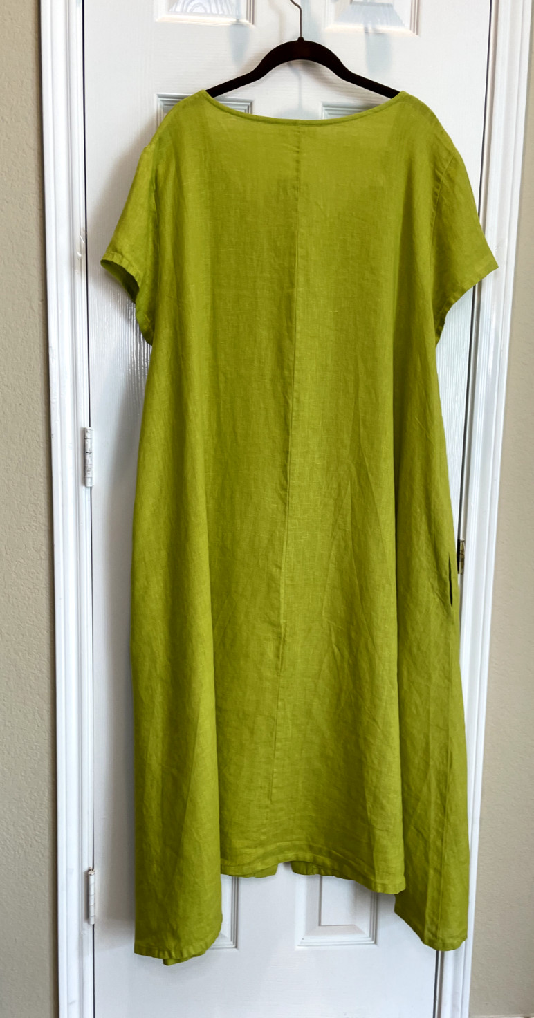 NWT ~ Bryn Walker Lightweight Linen WINSOR Dress Hi-Low Hemline ~Sz 2X