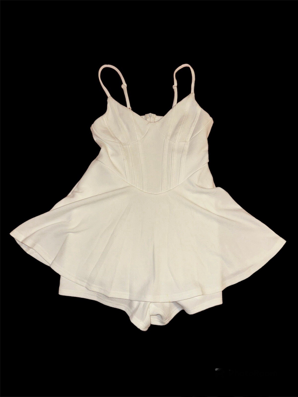 Shein White Two Layer Camisole Romper Women’s Size Large