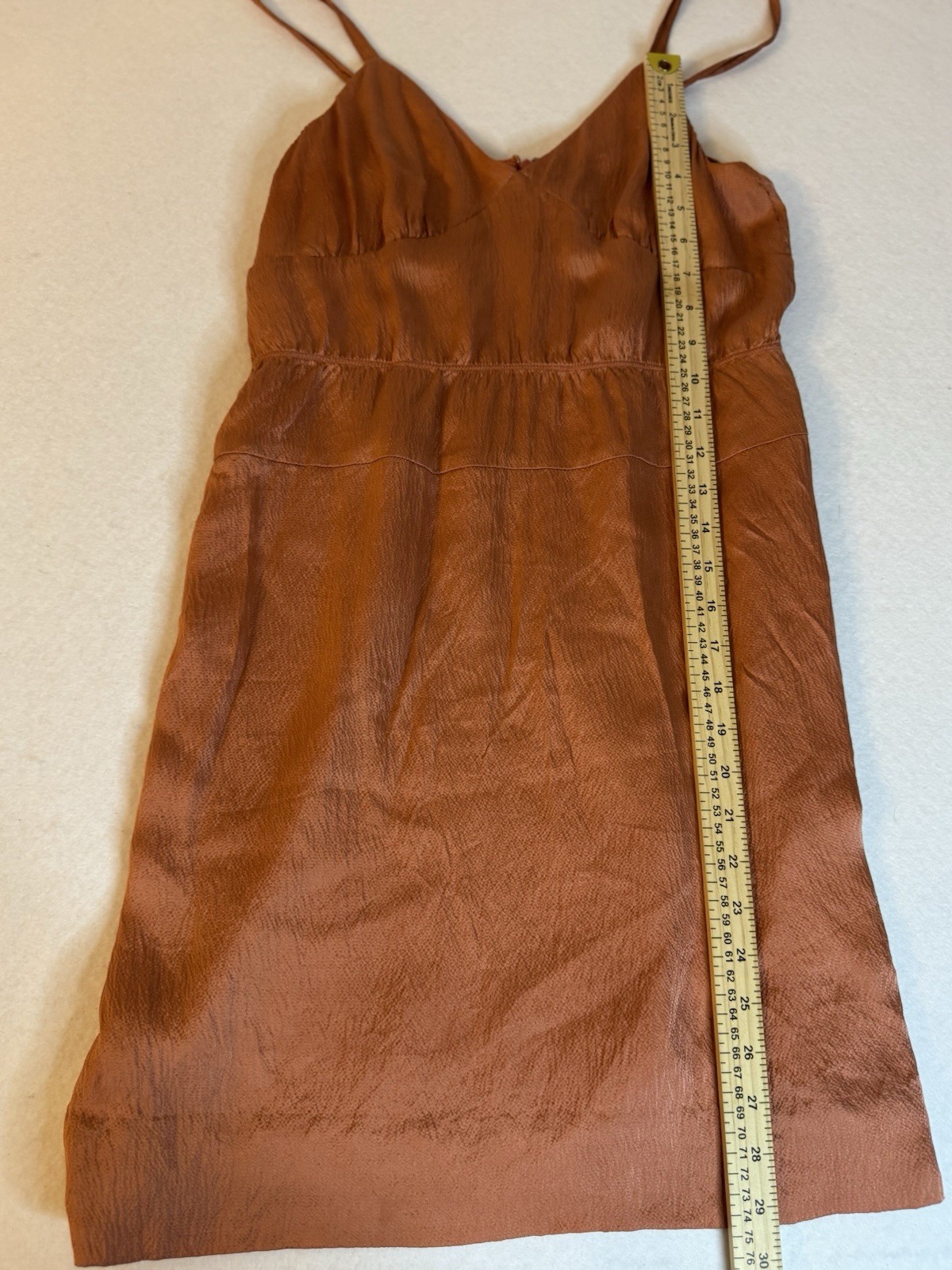 JCrew Rust Silk Dress/size medium ￼