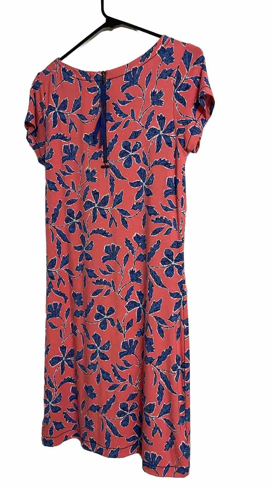 Hatley Dress Size Small Floral Knee Length Pink Blue Women Excellent