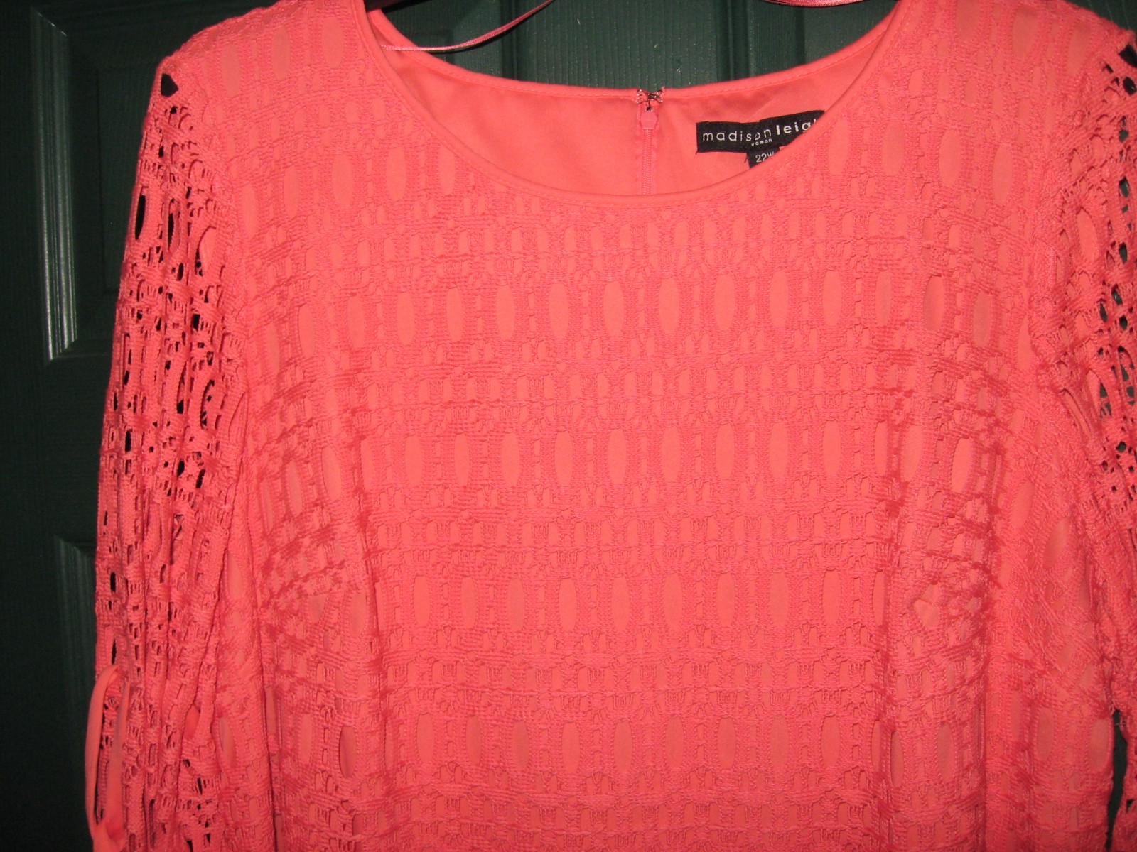 WOMENS DRESS SIZE 22W 1X 2X XL ORANGE EYELET SPRING/SUMMER WEDDING RET.$78.00