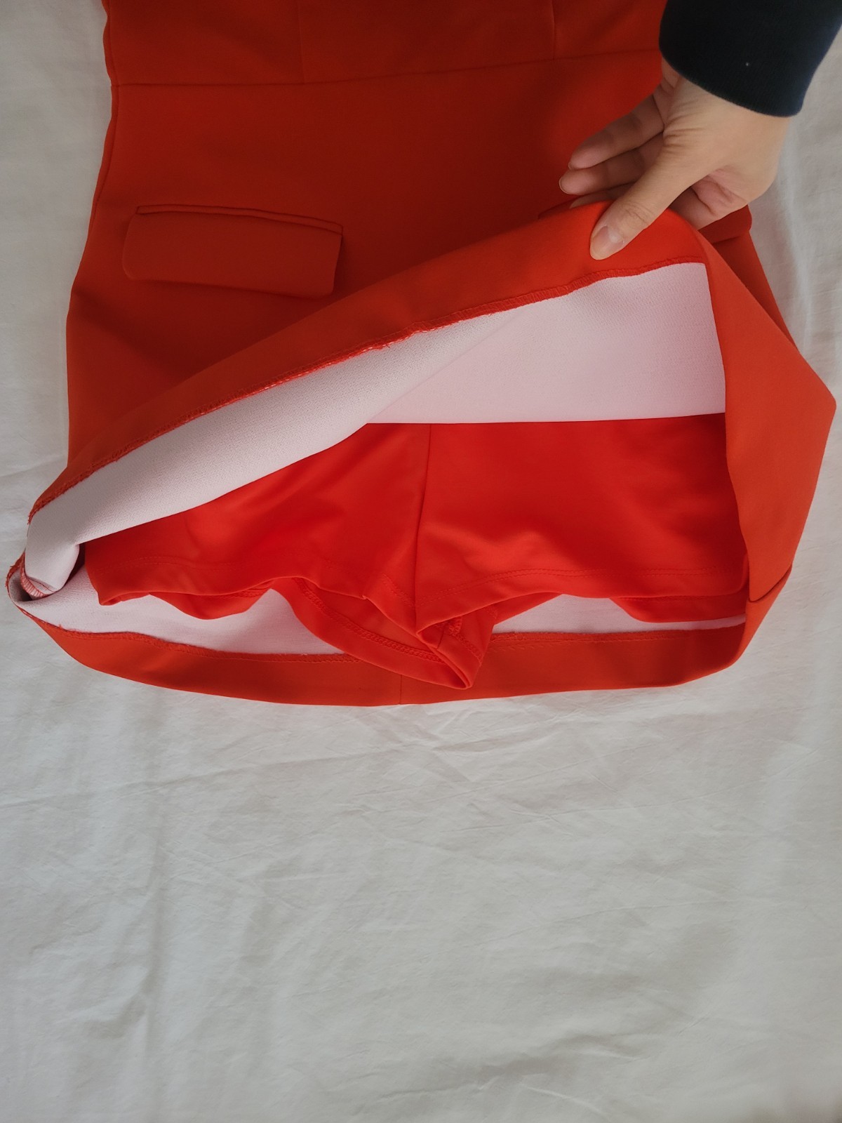 Zara Red Romper Dress Womens Small Strapless Mini Party Cocktail Zip Back