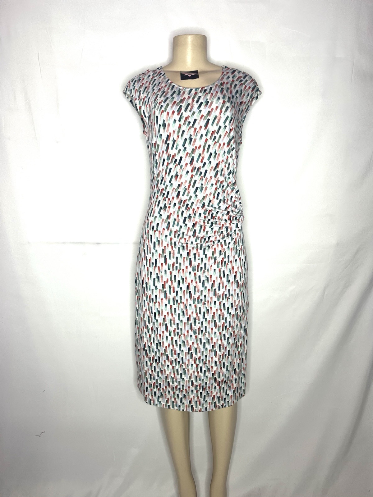 ZOZO STRECH COTTON JERSEY RUCHED SIDE SLEEVELESS DRESS SIZE MED