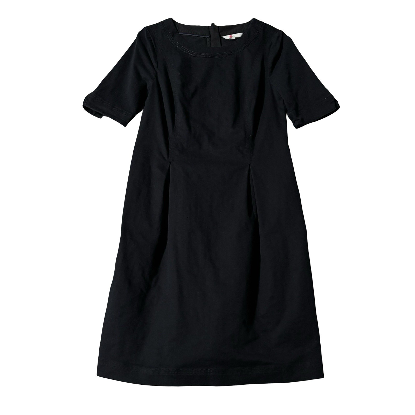 Boden Women’s Alice Midi Short Sleeve Dress Navy Blue Size 8R – 17.5 x 37
