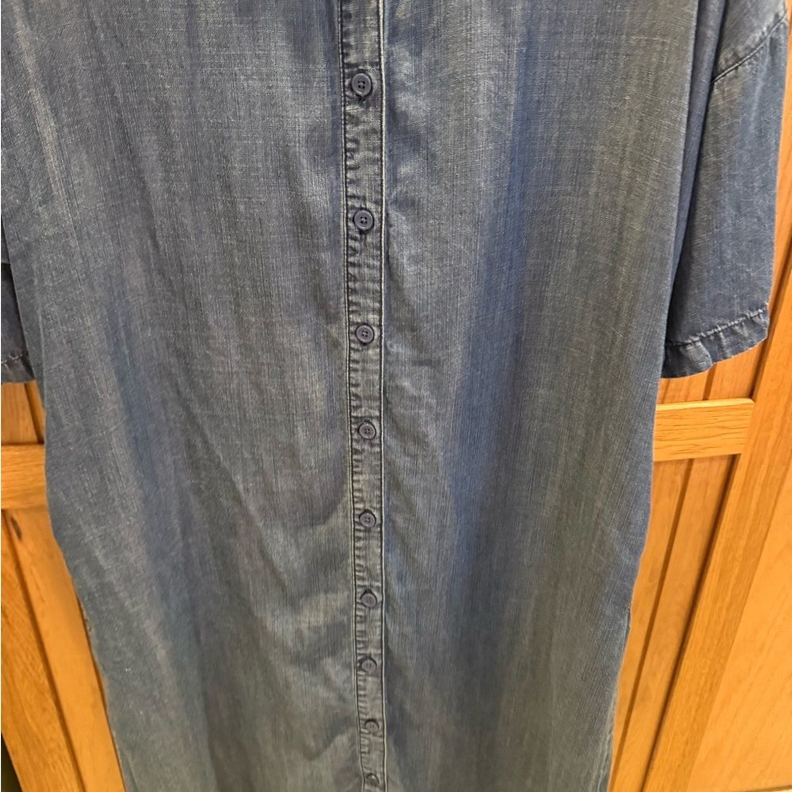 Chico’s Blue Chambray Shirt Dress
