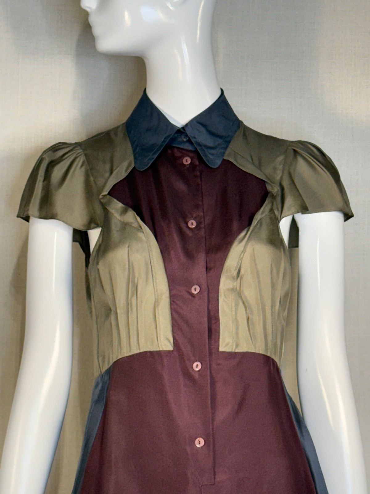 Carven 2013 Featherweight SILK Habotai Dress SIZE FR38 US6, Spring Summer Runway