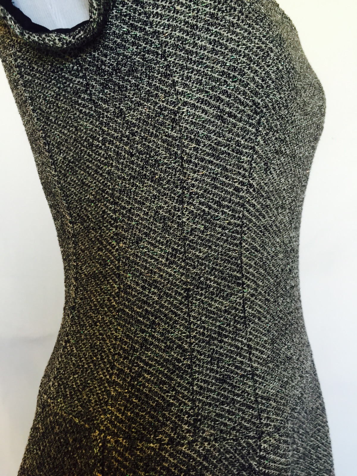 Nanette Lepore Gray Tweed Fitted Dress NWT Size 0 Retail $478 Price $125