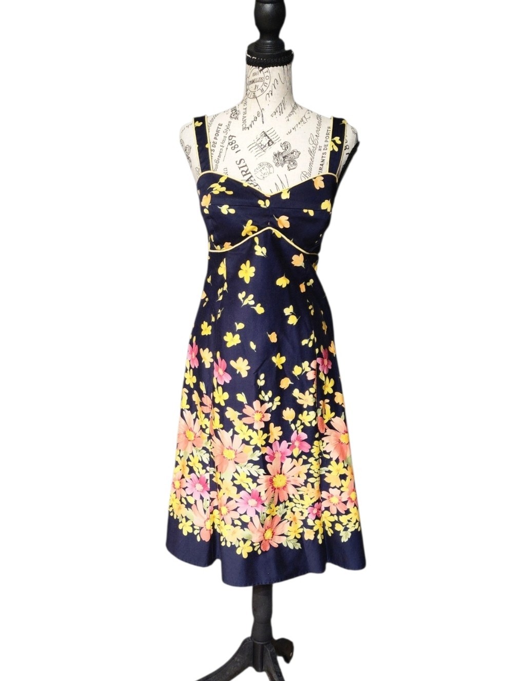 Madison Leigh Floral Fit & Flare Midi Sundress, Size 6