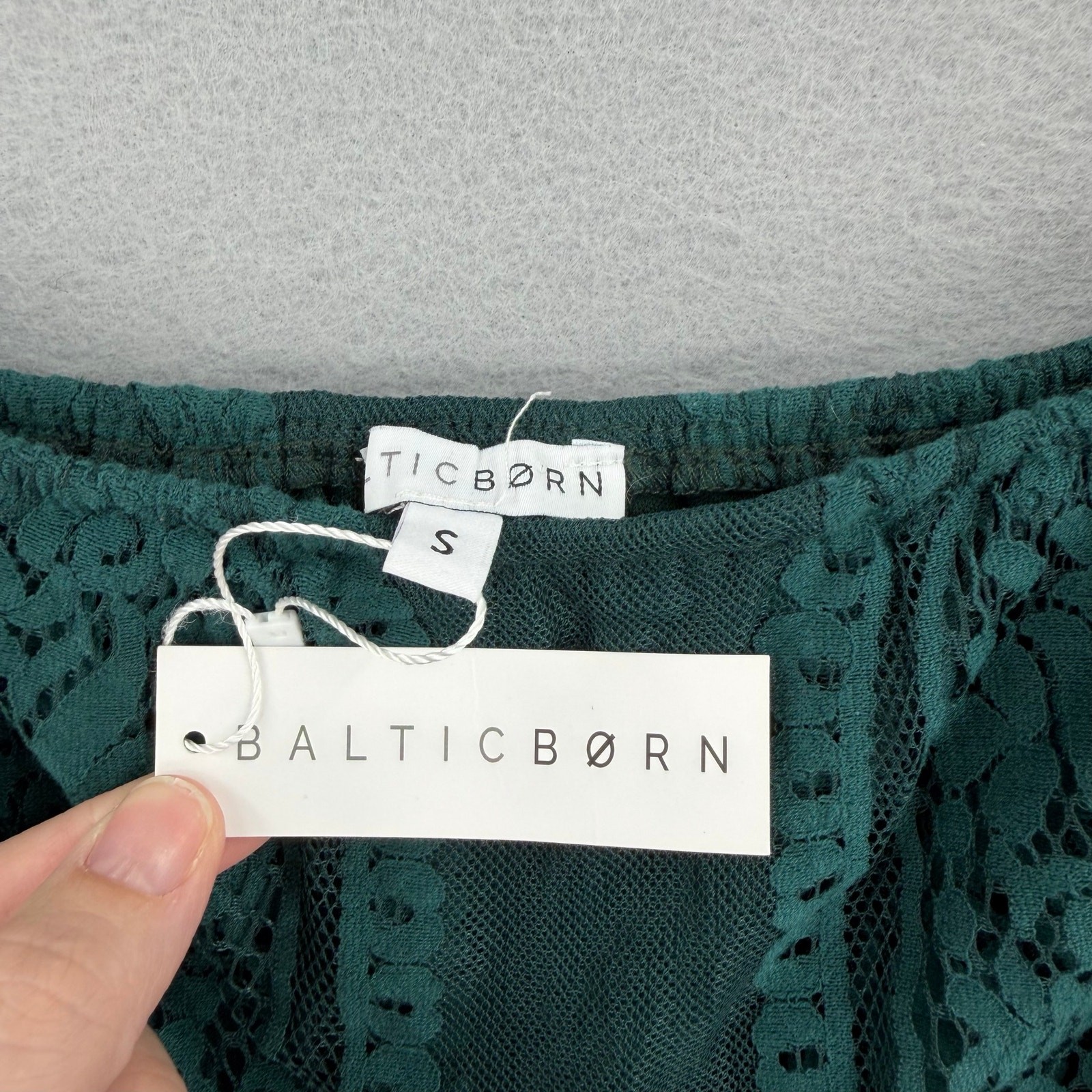 Baltic Born S Emerald Green Lace Whimsical Fairy Core Cocktail Formal Maxi Dress