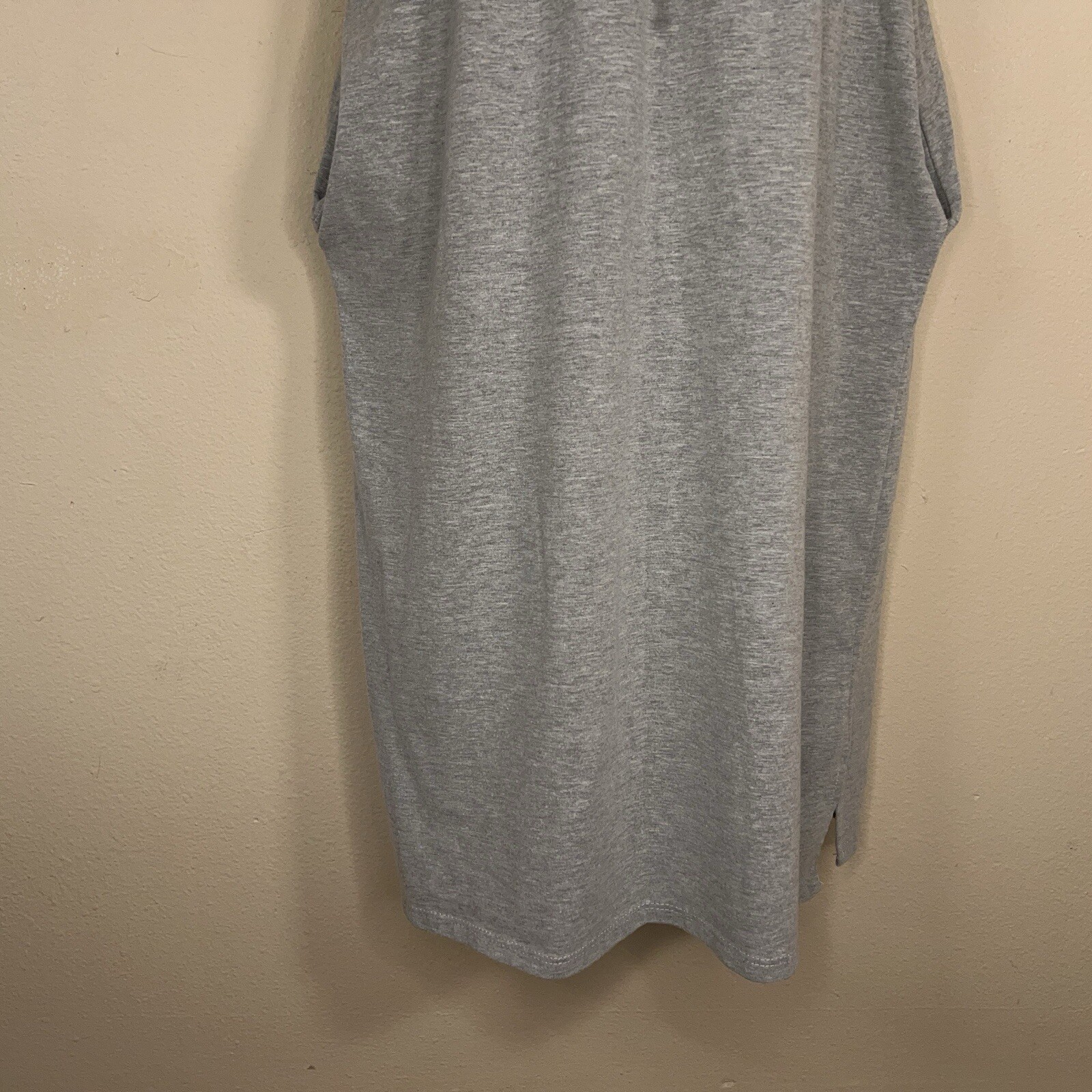 LARGE 7TH RAY LIGHT GREY TSHIRT DRESS SHORT SLEEVE CASUAL STRETCH