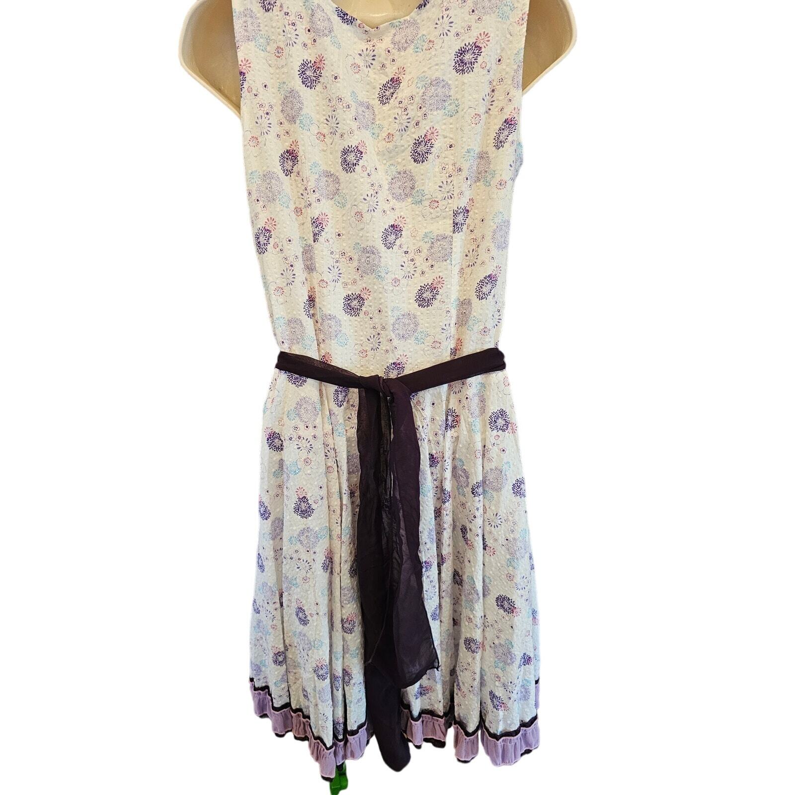 Waters edge size medium botique textured Belted dressage beaded detail vintage ^